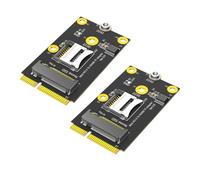 Xnuiasqe 2 In1 Mini PCI-E to TF Card and NVME SSD Adapter for NAS Industrial Control Motherboard