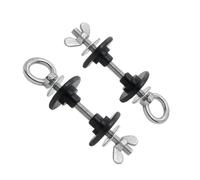 Xnuiasqe 2 Pack Band Pegs for Power Rack, Power Rack Attachments for Resistance Bands, Eye Bolt Swing Basket