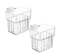 Xnuiasqe 2 Pack Clear Aquarium Plant Holder Top Hanging Fish Tank Plant Holders Fits Up to 0.8in Tank Edges