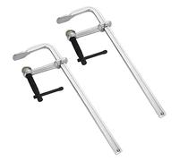 Xnuiasqe 2 Pack F Clamps Welding Clamps 12 Inches Welding Clamps Steel Bar Clamp Heavy Duty Max Open 12-Inch, Throat Depth 3 Inch