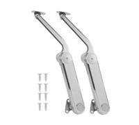 Xnuiasqe 2 Pack Lid Support Hinges Lid Stay Hinge 2pcs Adjustable Lid Stay Hinges for Extra-Long Upper Cabinet & RV Cabinets Tension Adjustable, Heavy Duty, Max Load 88LBS 30° - 90° Lid Stay