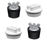 Xnuiasqe 2 Pcs 2Inch Pool Winterizing Plugs Rubber Expansion Plugs with 2 Pcs 1.5Inch Threaded Pool Return Winterizing Plug