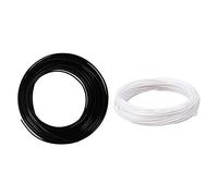 Xnuiasqe 2 Pcs 3D Printer Pen Filament 1.75mm PLa 10M - White & Black