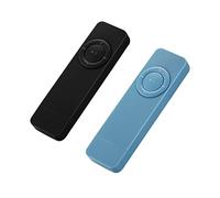 Xnuiasqe 2 Pcs Portable USB Sport U Disk Mini Mp3 Music Player Support 32GB TF Card(Black & Blue)
