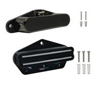 Xnuiasqe 2 Pcs TL Guitar Pickup Set Alnico 5 Neck Pickup Hot Dual Rails Humbucker Bridge Pickup TL Guitar Parts Guitar Pickup Dual Rails Humbucker A