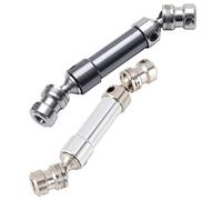 Xnuiasqe 2 Set Metal Rear Drive Shaft Cvd for 12428 12423 1/12 Rc Car Crawler Short Course Truck,Silver & Grey