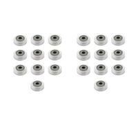 Xnuiasqe 20Pcs 3D Printer Plastic Wheel POM Big Models Passive Round Wheel Idler Pulley Gear for CNC V-Slot