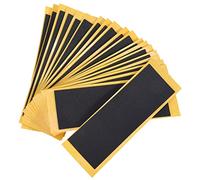 Xnuiasqe 20Pcs/Lot Black Fingerboard Deck Uncut Tape Stickers Black Foam Grip Tape Stickers 38mmx110mm