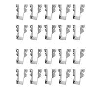 Xnuiasqe 20Pcs Strong Tie Brackets LU24 2X4 Joist Hanger Galvanizing Face Mount Joist Hangers for Wood Hurricane Ties Rafter Ties