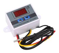 Xnuiasqe 220V Digital LED Temperature Controller 10A Thermostat Control with Switch Digital Display Incubation Controller