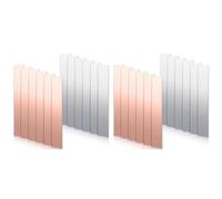 Xnuiasqe 24 Pcs Pure Copper Zinc Anode Sheet 99.9% High Purity Copper Zinc Electrode Strips 0.04 Inch X 0.98 Inch X 5.98 Inch