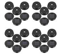 Xnuiasqe 24 Pcs Solar Lights Replacement Top 7 Lumens Solar Lantern Parts LED Solar Panel Lantern Lid Lights for Outdoor Hanging