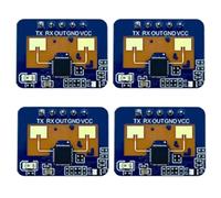 Xnuiasqe 24G MmWave HLK-LD2410C Presence Radar Sensor Module Serial Port IO Level Output Motion Detection Module 4pcs