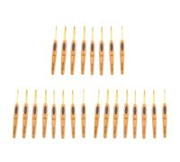 Xnuiasqe 24Pcs Handmade Crochet Hook Set Stitches Sewing Tool Home Knitting Needles Aluminum Alloy DIY Portable