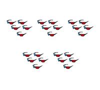 Xnuiasqe 25X Red and Blue Anaglyph Dimensional 3D VISION Glasses for TV Movie Game DVD
