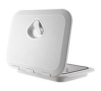 Xnuiasqe 270 x 375Mm Plastic Anti Aging Ultraviolet White Deck Marine Hatch Deck Access Hatch Boat Hatches Inspection Yacht Cover RV
