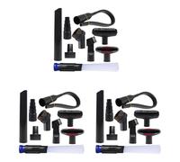 Xnuiasqe 27X Household Vacuum Cleaner Attachments Accessories 2 1/2 Inch to 1 1/4 Inch Vacuum Hose Adapter, Flexible Crevice Tool