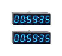 Xnuiasqe 2pc 0.36 Inch 6-Bit Clock LED Digital Electronic Clock W Second Display Module Power Off Memory Brightness Adjustment -B