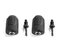 Xnuiasqe 2pcs 1/2inch Keyless Drill Chuck Drill Chuck Adapter for Impact Driver Quick Connect