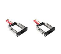 Xnuiasqe 2pcs 3.5inch SSD to 5.25inch Bay Tray Hard HDD Mounting Dock Bracket Adapter Converter Frame for PC Computer