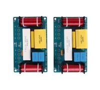 Xnuiasqe 2Pcs -338 3 Way Audio Frequency Divider Treble + Midrange + Bass Crossover Speakers Filter for 8Inch Speaker DIY