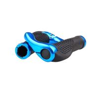 Xnuiasqe 2PCS the Comfiest Ergonomic Bicycle Handlebar Rubber Grips Anti Slip Contoured Design Aluminum Alloy Inner Ring Clamps E