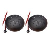 Xnuiasqe 2set 6 Inch 8 Tone Rain Drum Outdoor Chakra Drum Garden Instrument Rain Drum Ethereal Drum A