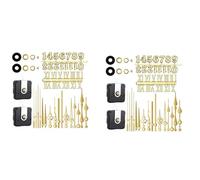 Xnuiasqe 2set Clock Mechanism Silent Quartz Movement Machine Wall Hands Pointer Set for Replacing Clock Replacement Parts