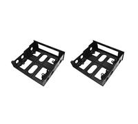 Xnuiasqe 2X 3.5 Inch to 5.25 Inch Floppy to Optical Drive Bay Mounting Bracket Converter for Front Panel USB Hub Harddisk Box