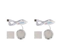 Xnuiasqe 2X 3D Printing Model LED Light LED Spotlight 5V Ultra-Thin Night Light USB Adjustable LED Light for Garage Kit Lamp