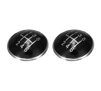 Xnuiasqe 2X 6 Speed Manual Car Gear Shift Knob Cap Cover for Golf V MK5 2003-2009