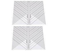 Xnuiasqe 2X Arc Quilting Straight Ruler, Sew Straight Ruler, 1-Pack