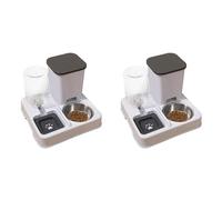 Xnuiasqe 2X Automatic Pet Feeder Cat Feeder and Water Dispenser Portable Automatic Feeders Non-Slip Pet Supplies for Cat Dog