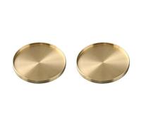 Xnuiasqe 2X Brass Coaster Copper Cup Coasters Home Decor Drink Coaster for Bar Home Kitchen Coffee Tables Centerpieces