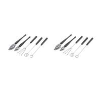 Xnuiasqe 2X Drawing Decorating Spoon Set,Candy Dipping Tools Chocolate Dipping Fork Spoons Set Chef Art Spoons