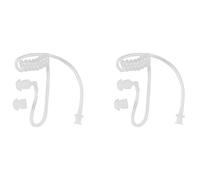 Xnuiasqe 2X Earphone Accessories Transparent Coil Acoustic Air Tube Earplug for Two-Way Radio Walkie Talkie Earpiece Headset