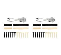Xnuiasqe 2X Guitar Bridge Pins Puller Pulling Remover Extractor Tool with 4 Pack Guitar Saddle Nut and 24 Pack Guitar Bridge Pins