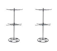 Xnuiasqe 2X Jewelry Display Holder, Necklace Display Stands, Rotating Storage Rack, Keychain Display Rotating Jewelry Stand