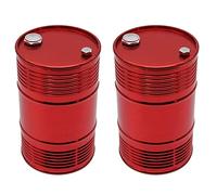 Xnuiasqe 2X Metal Oil Drum Fuel Tank Container for 1/10 D90 SCX10 Rock Crawler RC Car Decor Accessories