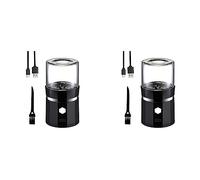 Xnuiasqe 2X Mini Electric Grinder Portable Vanilla Grinder USB Rechargeable Mill with A Cleaning Brush for Tea Rosemary