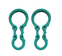 Xnuiasqe 2X Multi Bottle Opener Portable Jar Lids Can Tin Handy Flexible Twister Rubber Screw Grip Cap Device Green