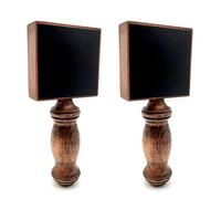 Xnuiasqe 2X Personalized Beer Handle Home Brew Wooden Tap Handle, Reusable Chalkboard DIY Craft Beer Faucet Handles Bar Decor