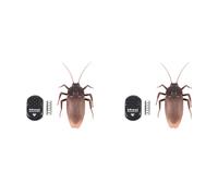 Xnuiasqe 2X Top Infrared Remote Control Mock Fake Ants/Cockroaches/Spiders RC Toy for Kids,Dark Brown