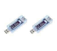Xnuiasqe 2X Voltage Meters Current Voltage Capacity Battery Tester USB Volt Current Voltage Doctor Charger Capacity Tester Meter