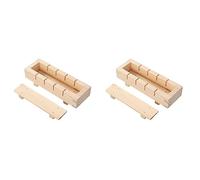 Xnuiasqe 2X Wooden Sushi Maker Rice Mold Sushi Making Kit Set for Kitchen Accessories Cooking Tool