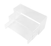Xnuiasqe 3 Tier Acrylic Clear Display Stand Riser Showcase Jewellery Cosmetics Makeup Collection Display Storage Rack Organiser Holder