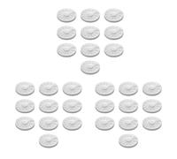 Xnuiasqe 30pcs Plastic Art Nail Decor Storage Case Rotatable Empty Wheel Rhinestone Beads Slices Clear