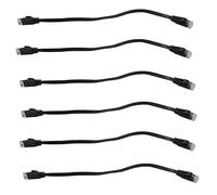 Xnuiasqe 36 Pcs 1 Ft Flat Internet Network Cable Solid Cat6 High Speed Patch Lan Wire with Snagless Rj45 Connectors