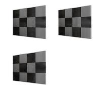 Xnuiasqe 36 Pcs Acoustic Foam Board,Studio Wedge Tile,Acoustic Foam Soundproof Pyramid Studio Treatment Wall Panel,2.5X30X30cm