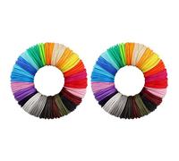 Xnuiasqe 3D Printing Pen PCL Filament Refills 1.75mm, Pack of 40 Random Color, Low Melting Temp of 70℃, Gifts for Kids (200 FT)